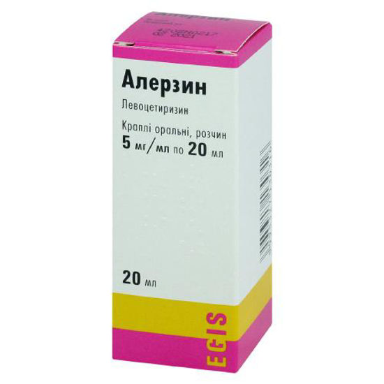 Алерзин краплі оральні розчин 5 мг/мл 20 мл